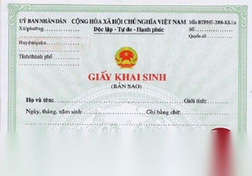 cai chinh giay khai sinh