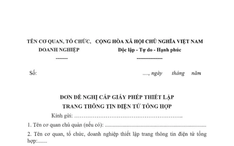 don de nghi cap giay phep thiet lap trang thong tin dien tu tong hop image 01