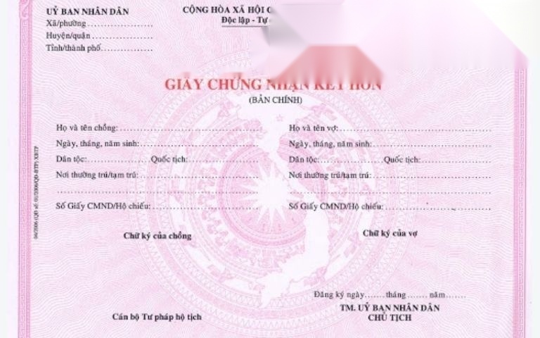 Giấy chứng nhận kết hôn là gì? 2 giay chung nhan ket hon image 01 1