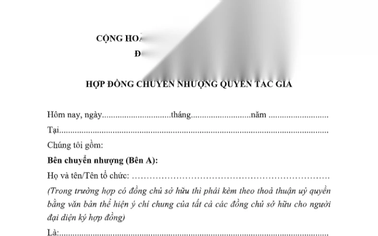 Hợp đồng sử dụng quyền tác giả và quyền liên quan