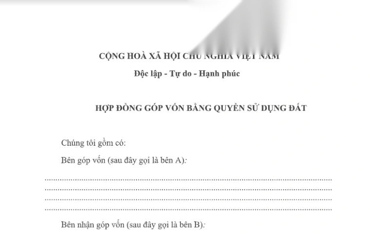 mau hop dong gop von bang quyen su dung dat image 01