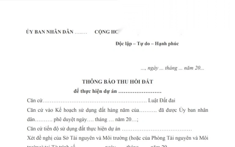 quy dinh ve thong bao thu hoi dat image 01