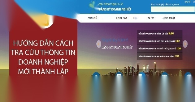 Hướng dẫn cách tra cứu thông tin doanh nghiệp mới thành lập